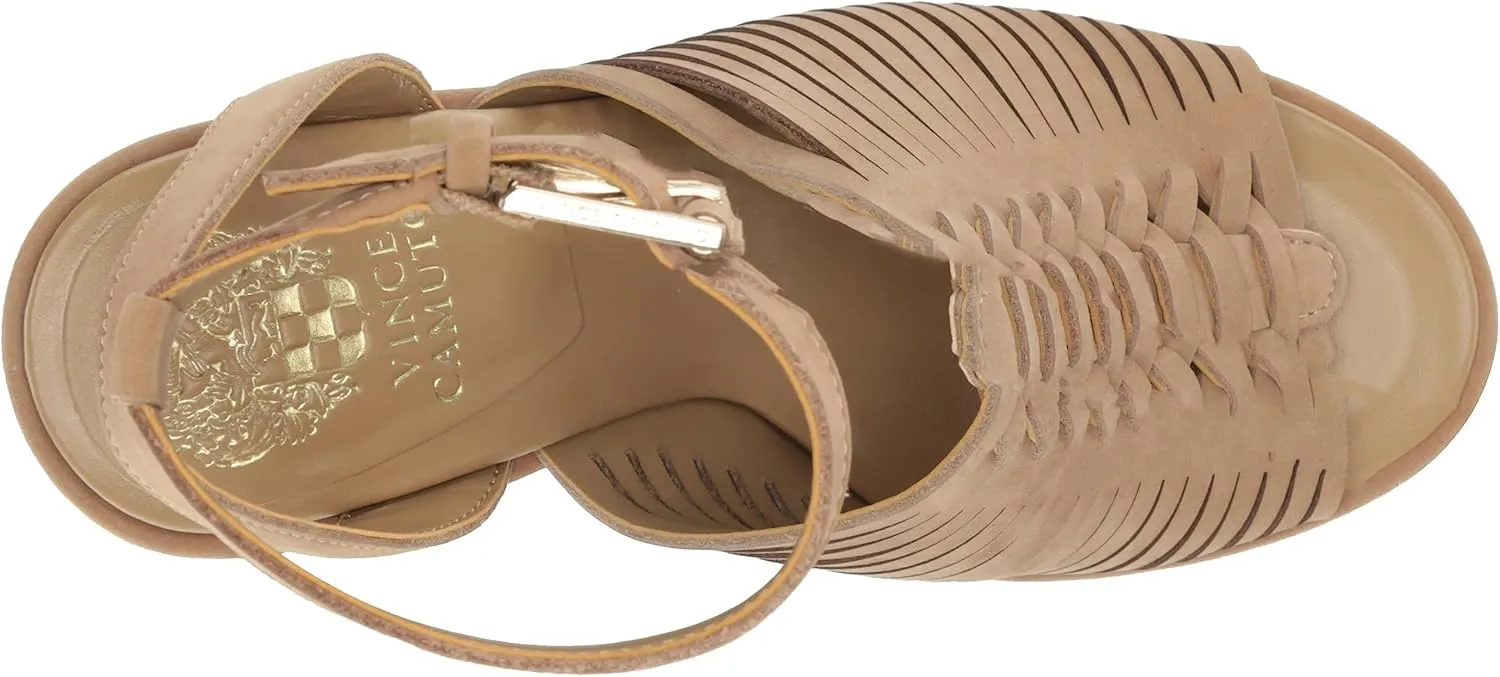 Vince Camuto Women's Frenela Stacked Heel Sandal Heeled