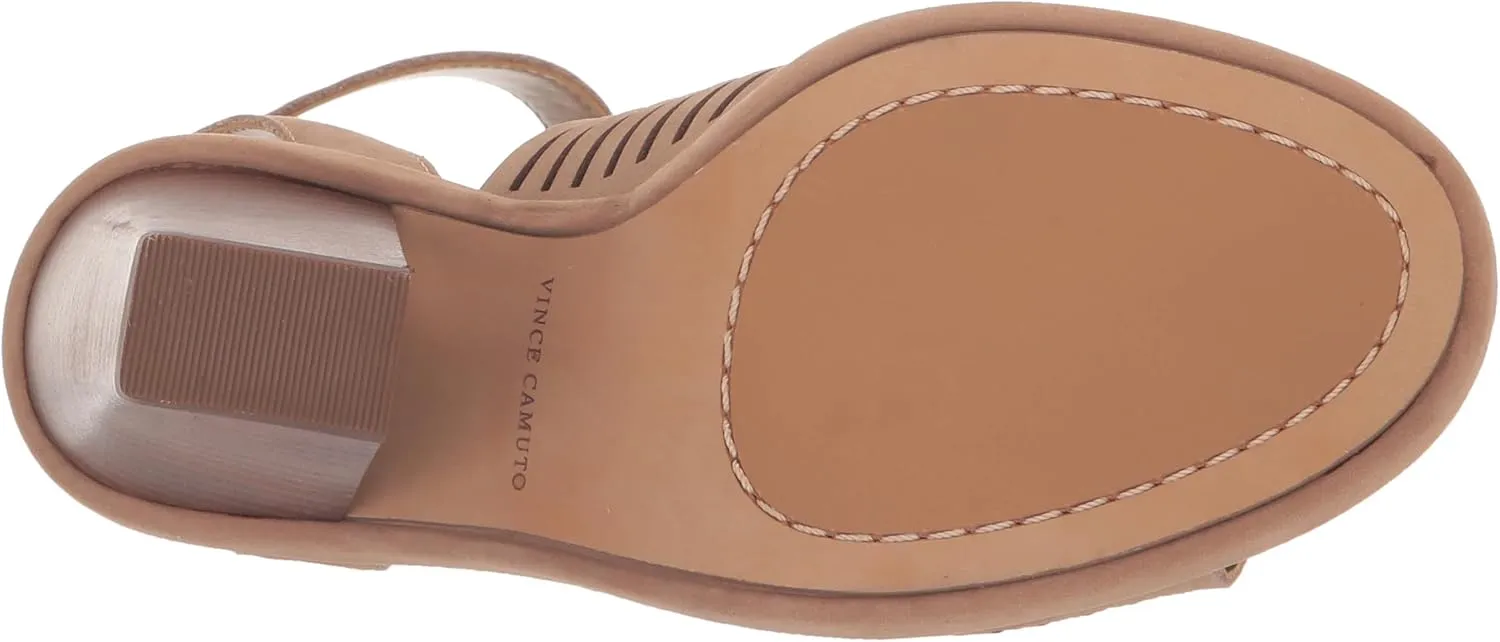 Vince Camuto Women's Frenela Stacked Heel Sandal Heeled