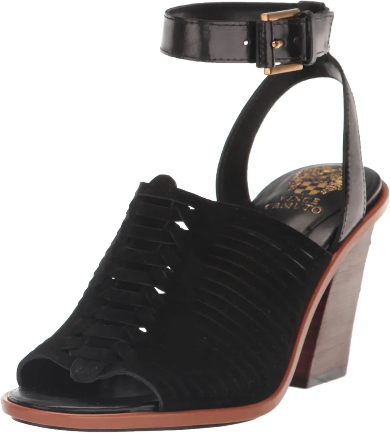 Vince Camuto Women's Frenela Stacked Heel Sandal Heeled