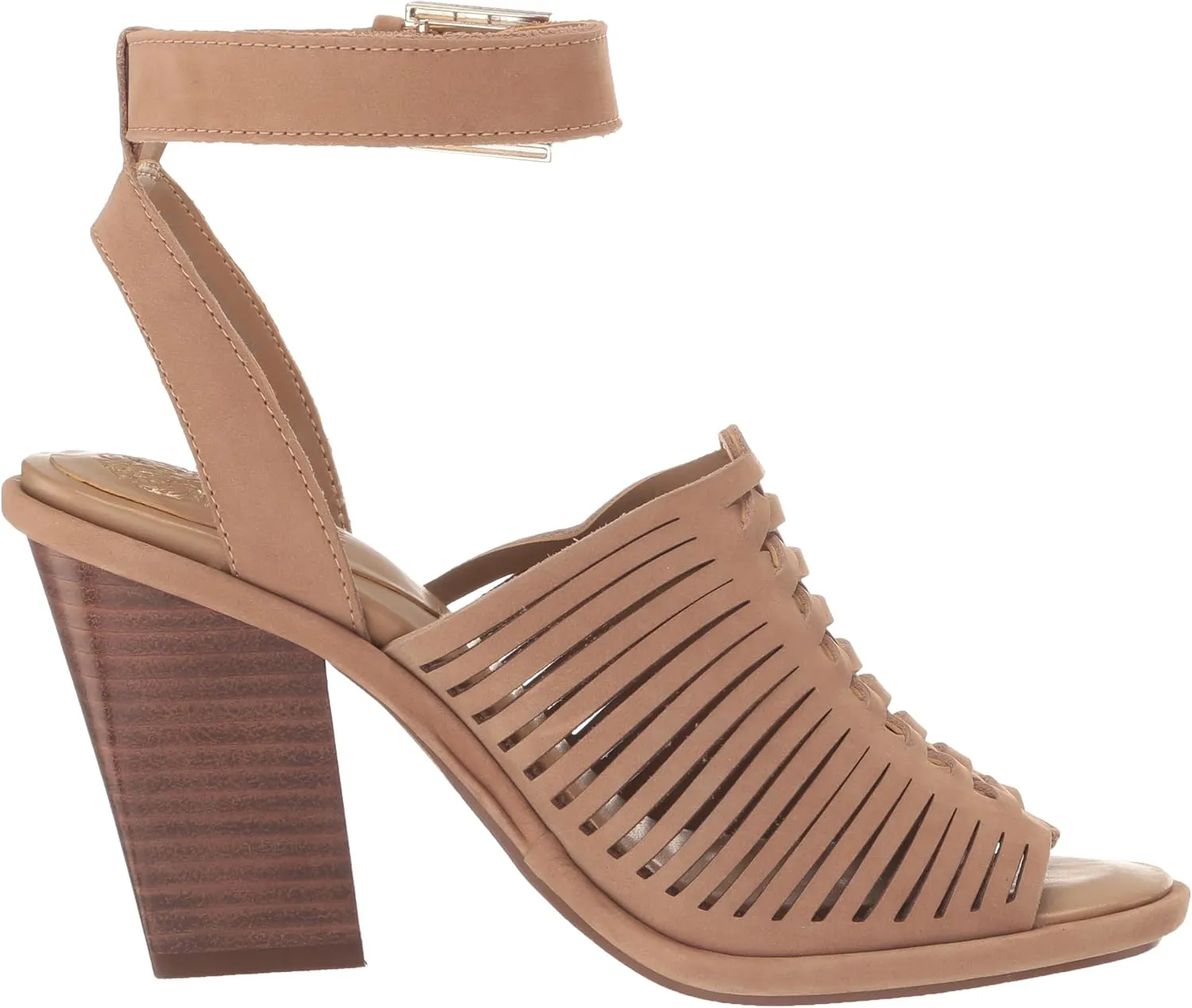 Vince Camuto Women's Frenela Stacked Heel Sandal Heeled