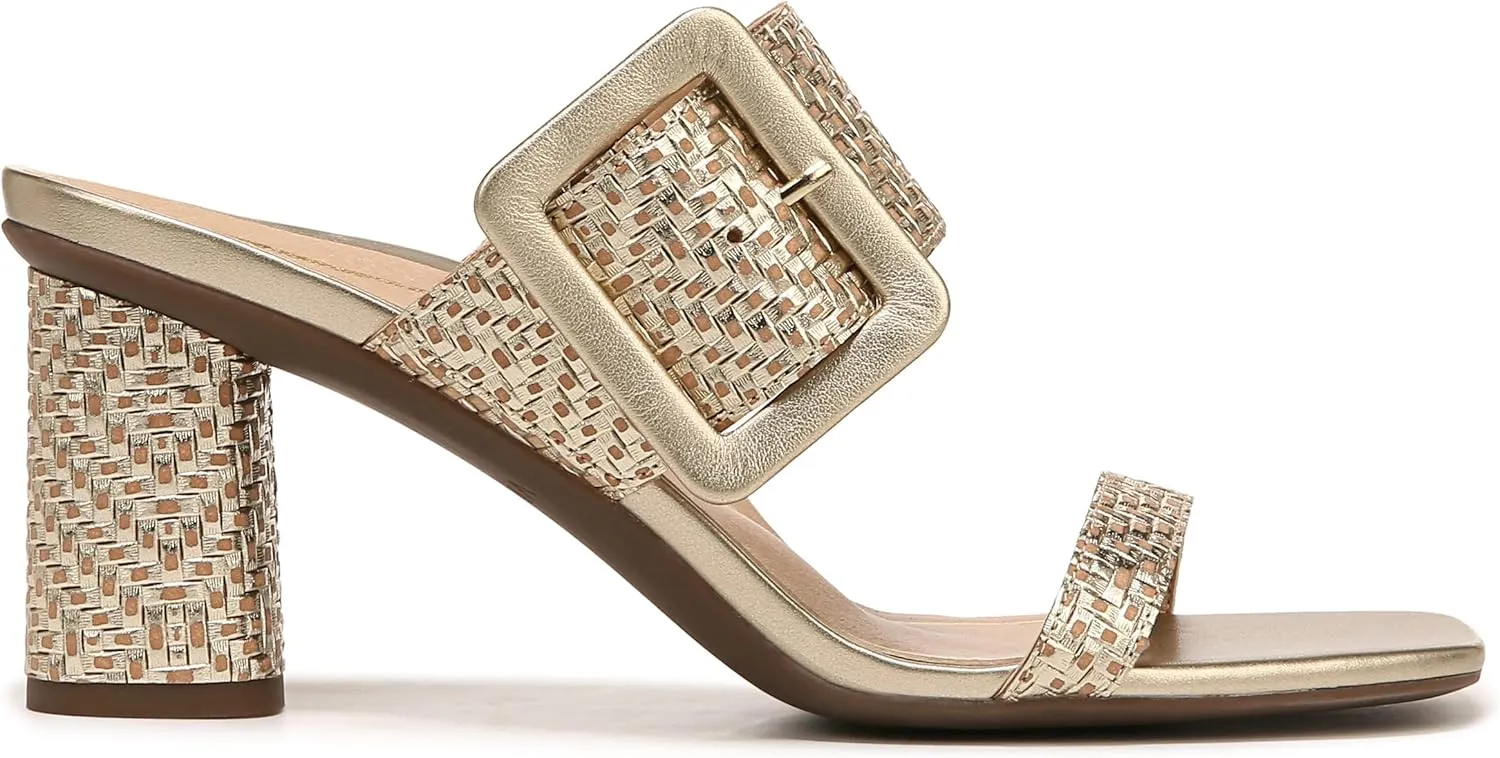 Vionic Women's Garnet Brookell Round Heel Mule - Supportive Adjustable Strap Sandals That Includes an Orthotic Insole and Cushioned Outsole for Arch Support, Medium Fit, Sizes 5-11