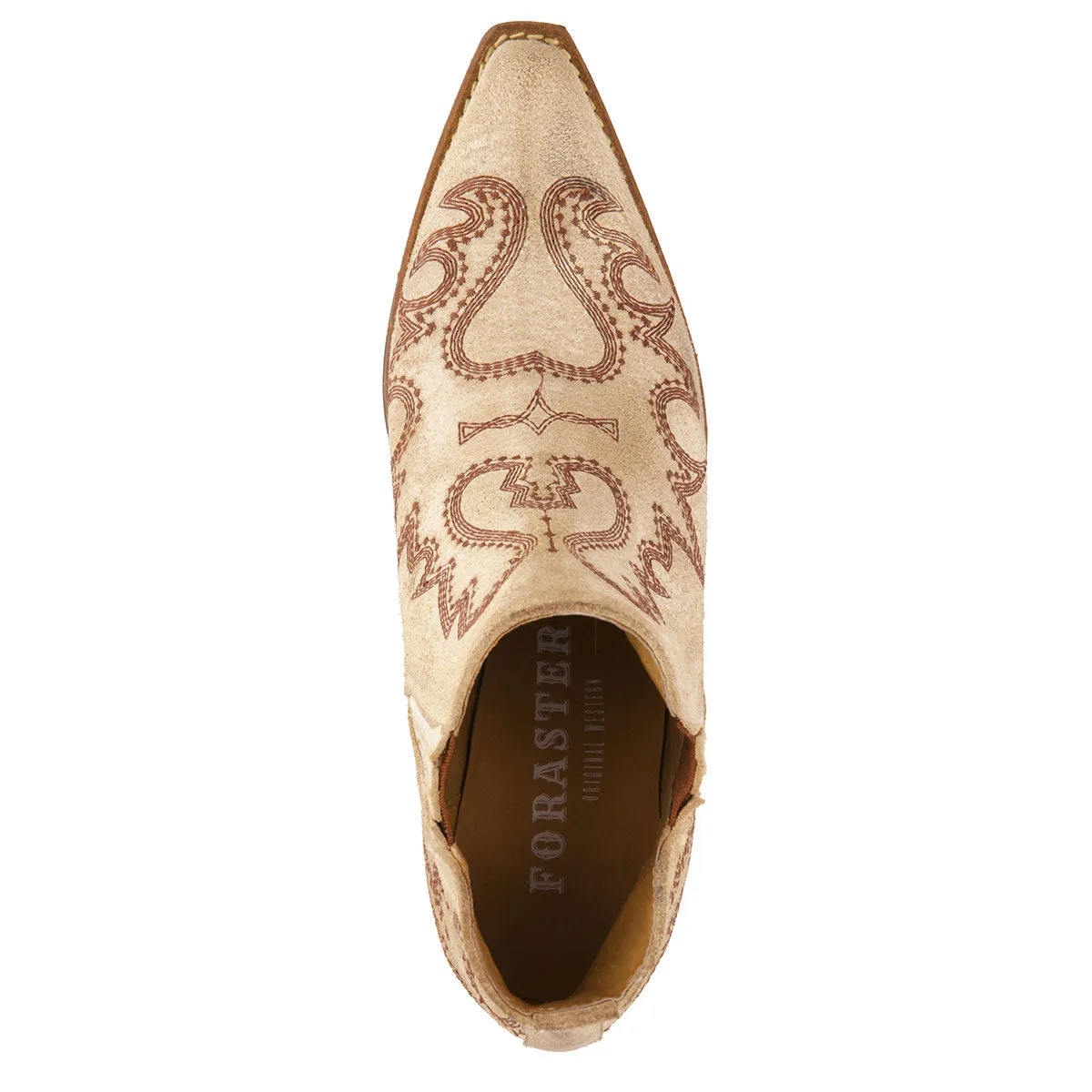 Western Style Women's Leather Booties By Forastero FOR84642