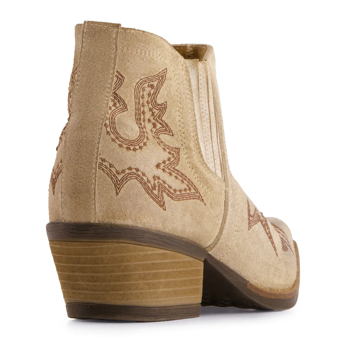 Western Style Women's Leather Booties By Forastero FOR84642
