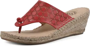 WHITE MOUNTAIN Women's Beaux Espadrille Wedge Sandal