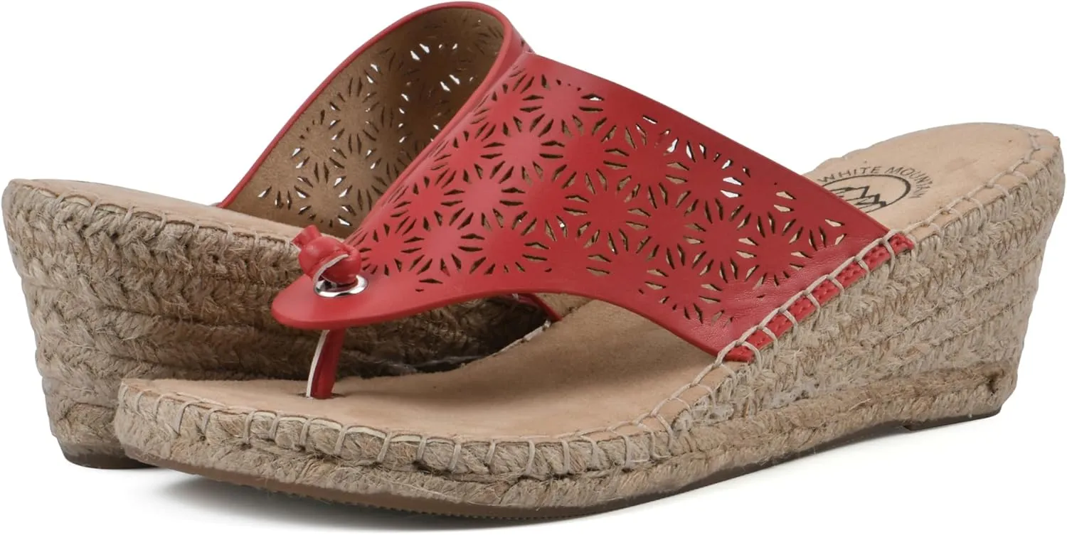 WHITE MOUNTAIN Women's Beaux Espadrille Wedge Sandal
