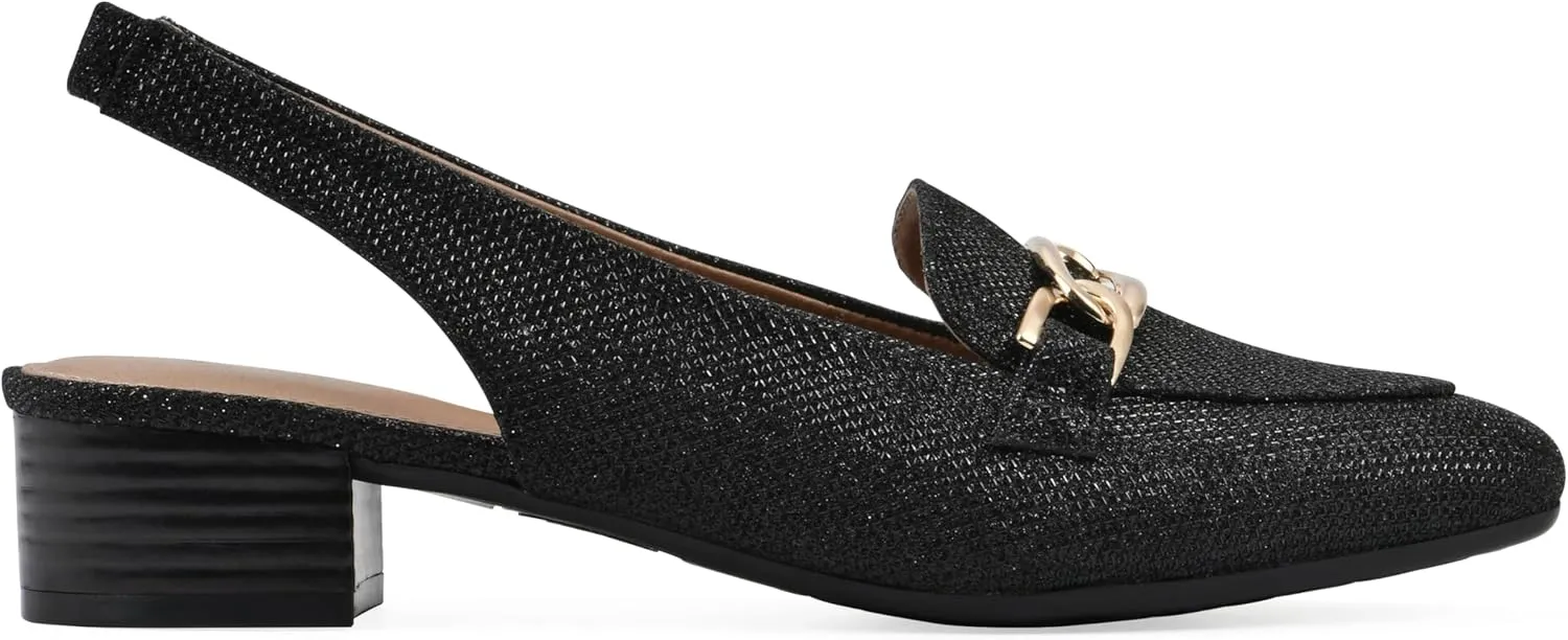 WHITE MOUNTAIN Women's Boreal Low Block Loafer Heel