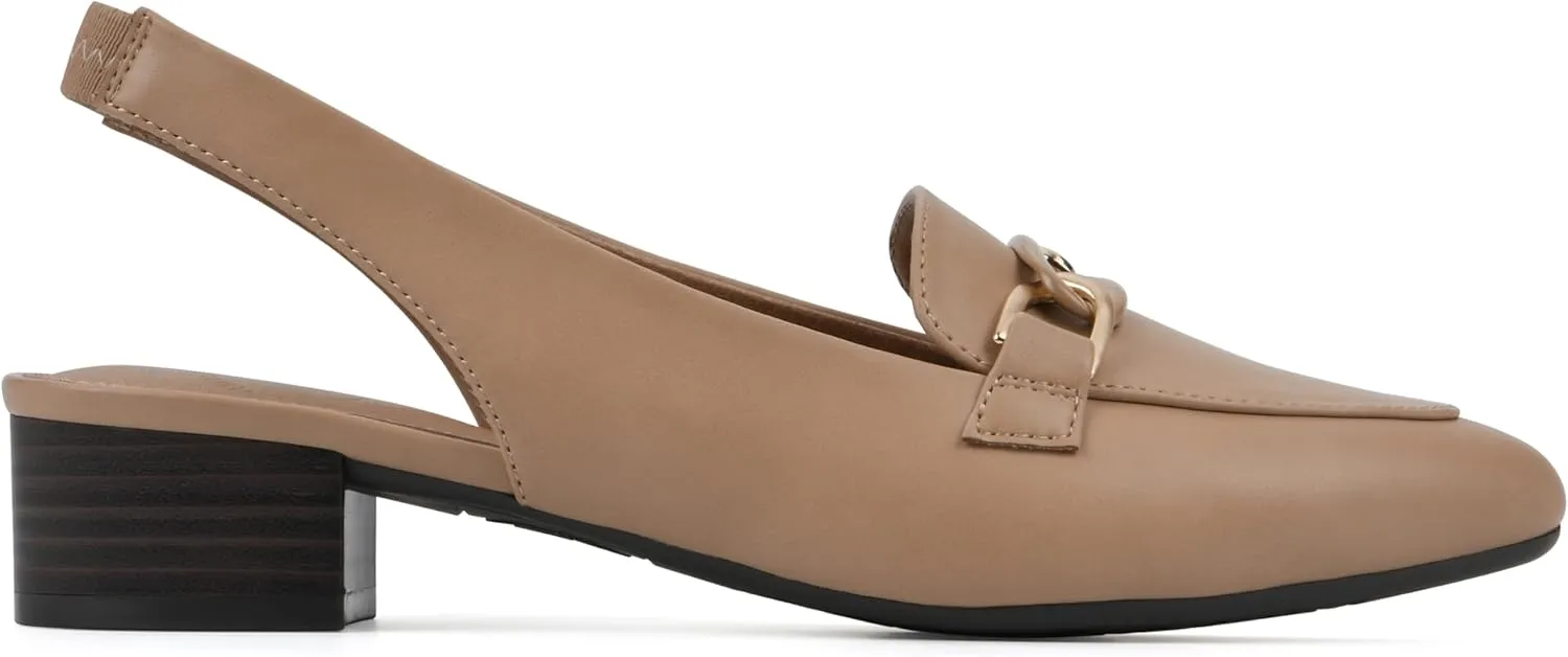 WHITE MOUNTAIN Women's Boreal Low Block Loafer Heel