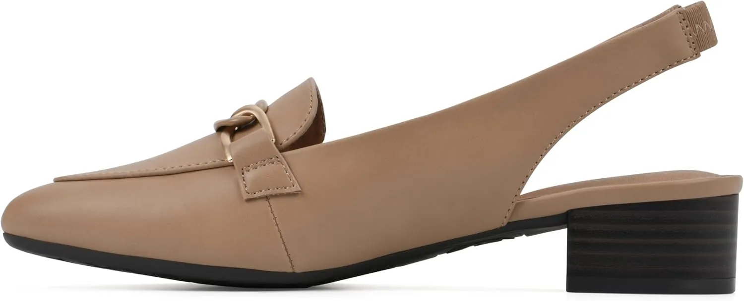 WHITE MOUNTAIN Women's Boreal Low Block Loafer Heel