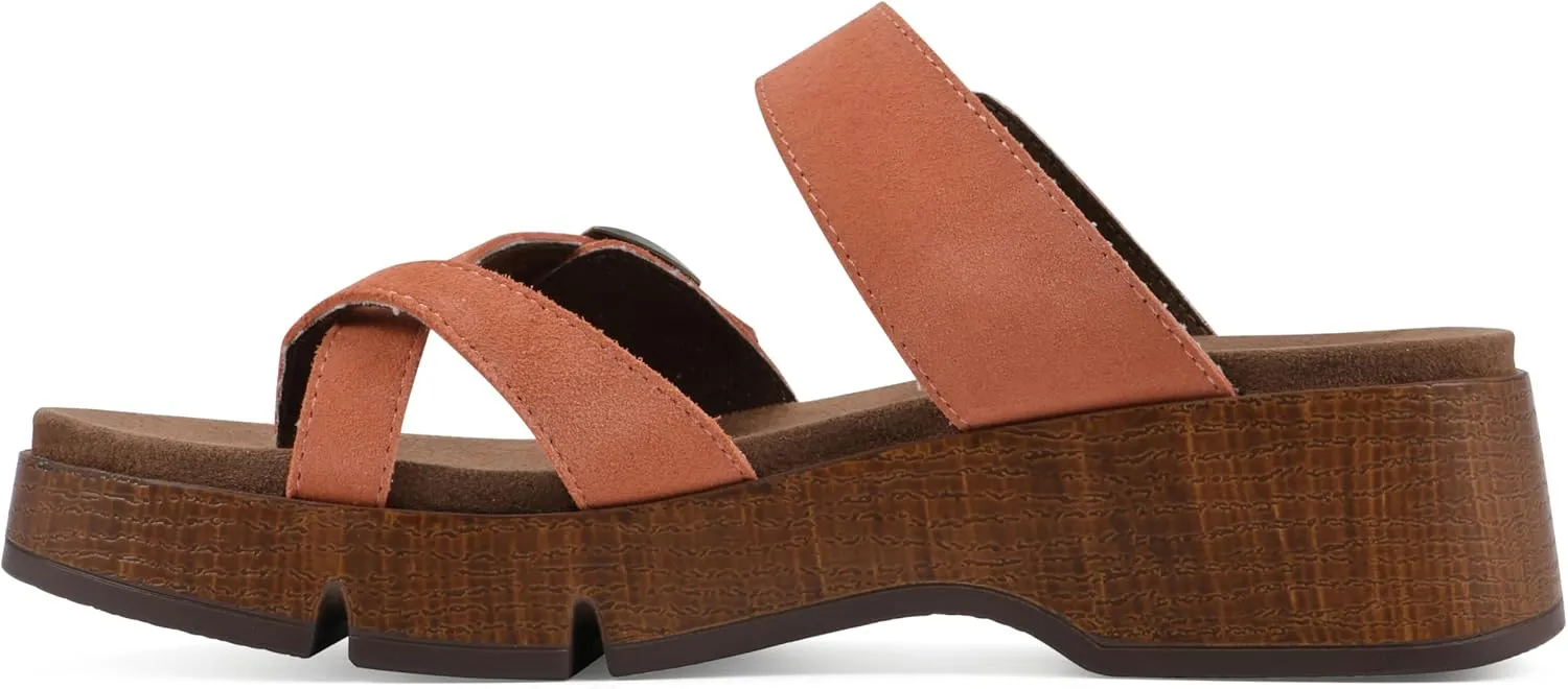 WHITE MOUNTAIN Women's Lefter Low Platform Sandal