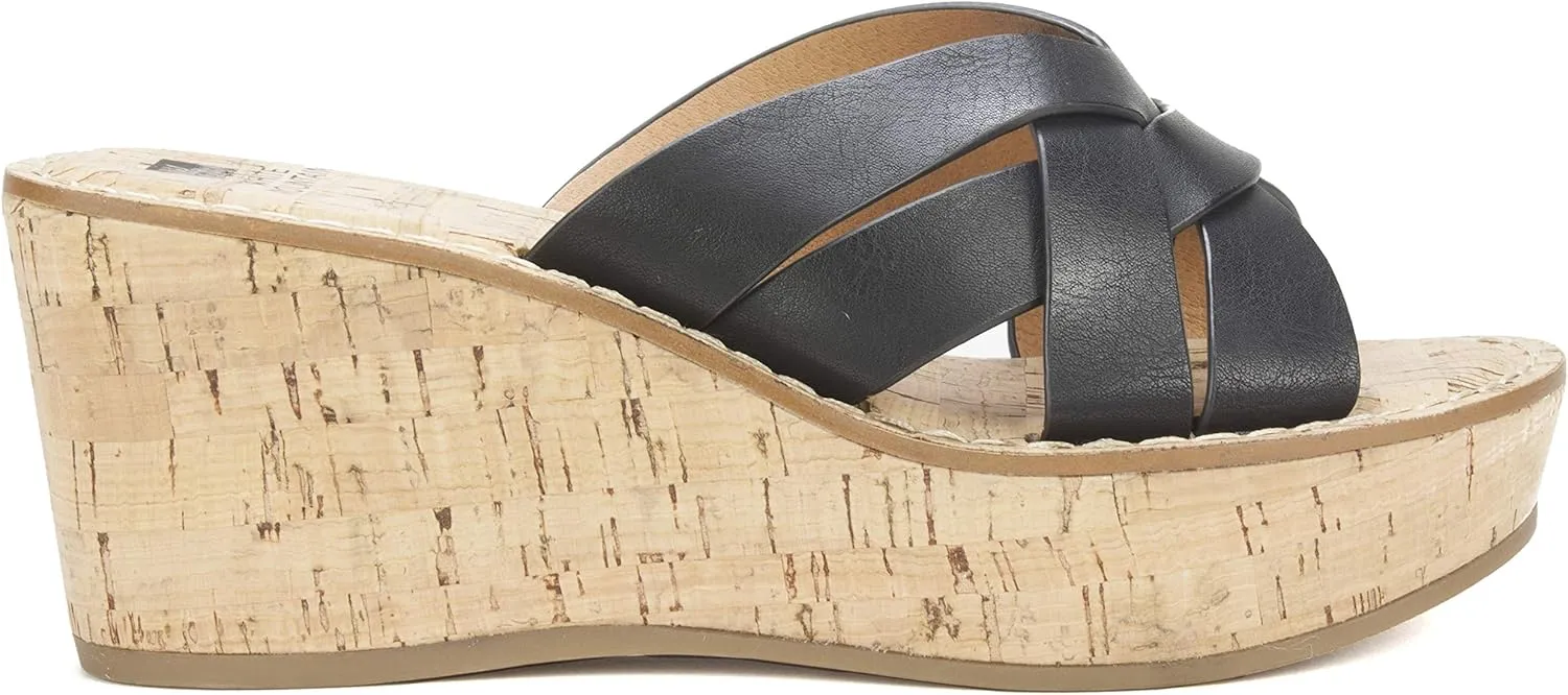 WHITE MOUNTAIN Women's Samwell Platform Wedge Sandal