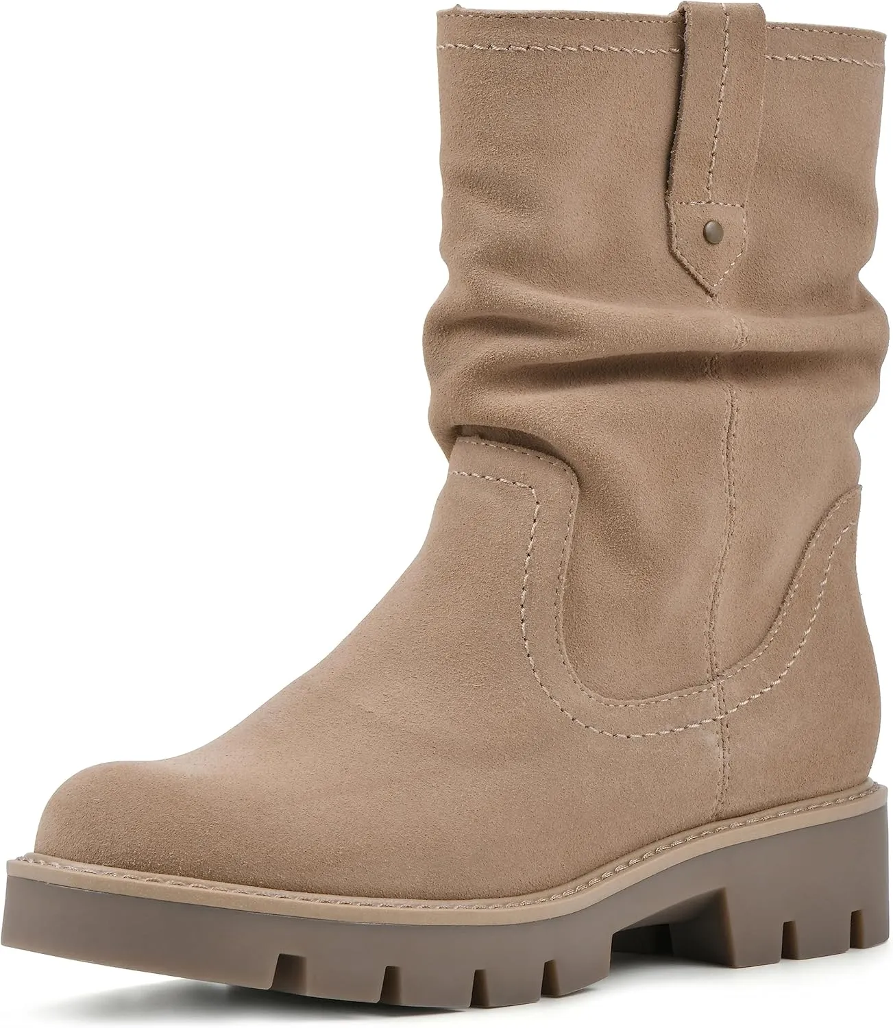 WHITE MOUNTAIN Women's Shoes Glean Lug Sole Mid Calf Boot