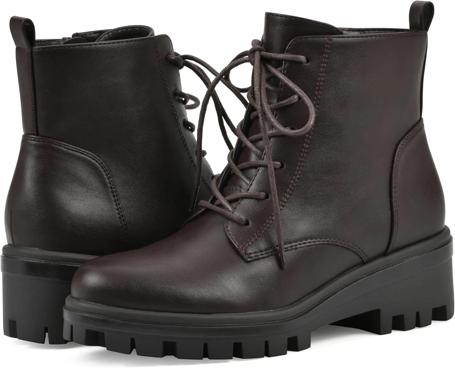 WHITE MOUNTAIN Women's Tappy Lug Sole Combat Boot