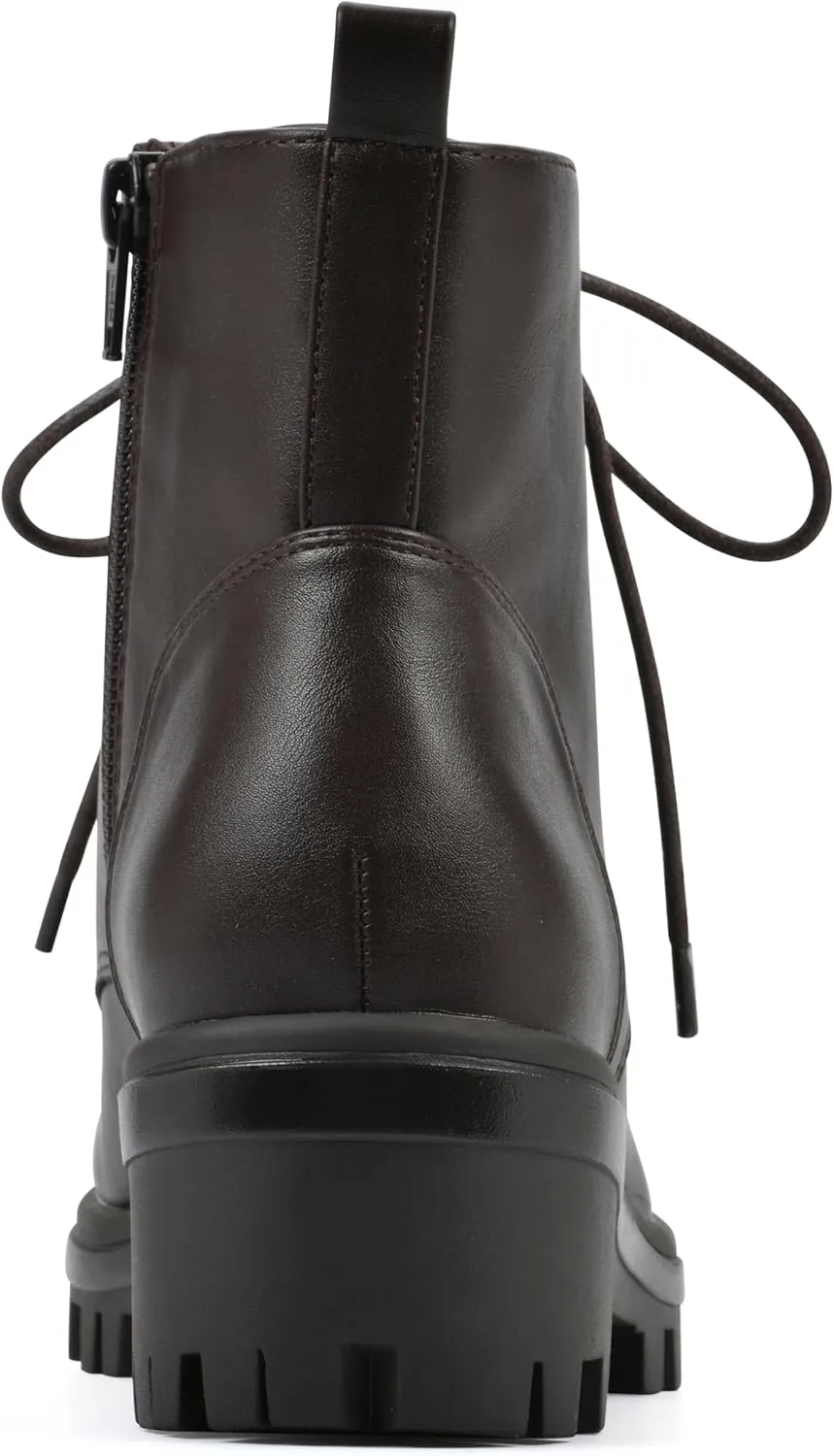 WHITE MOUNTAIN Women's Tappy Lug Sole Combat Boot