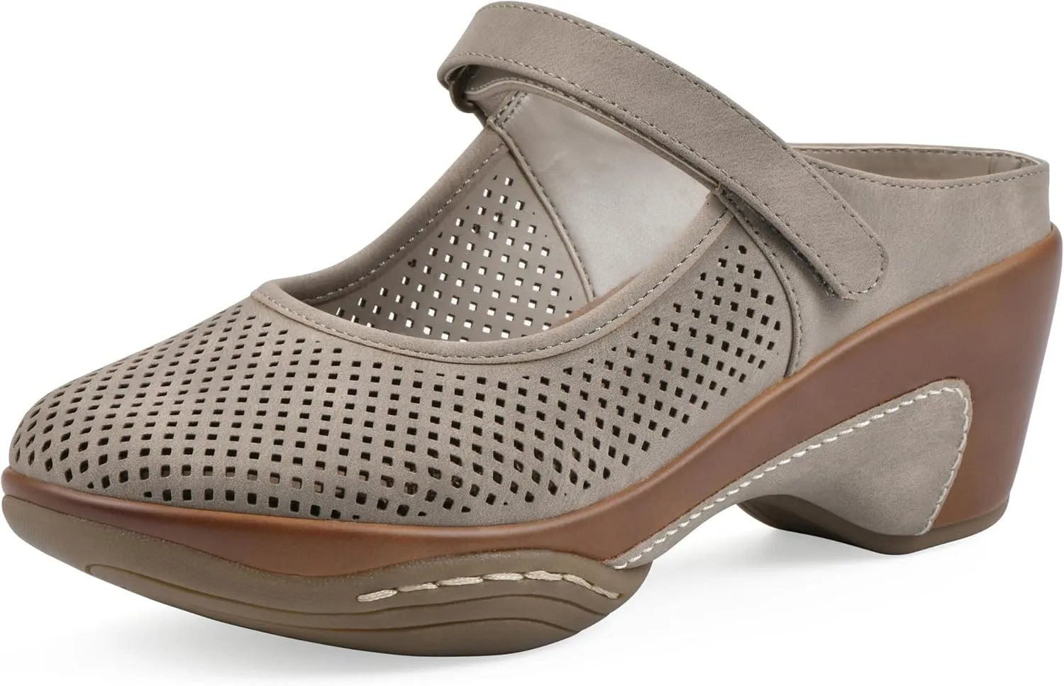 WHITE MOUNTAIN Women's Vinto 2 Heeled Mary Jane Clog