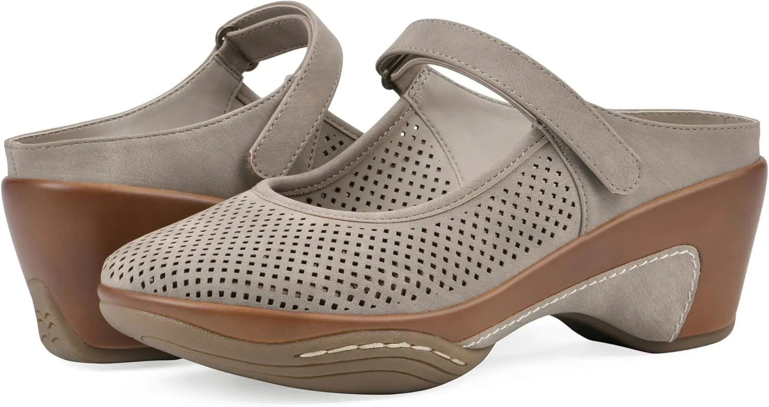 WHITE MOUNTAIN Women's Vinto 2 Heeled Mary Jane Clog