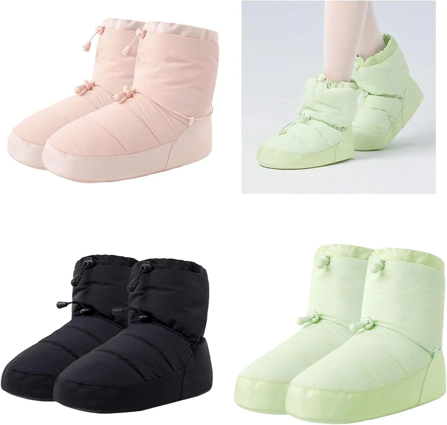 Winter Dance Boot Dance Cotton Shoes Girls Women Ballet Shoes Dance Boot Warms Up Booties Soft Nonslip Warm Boot