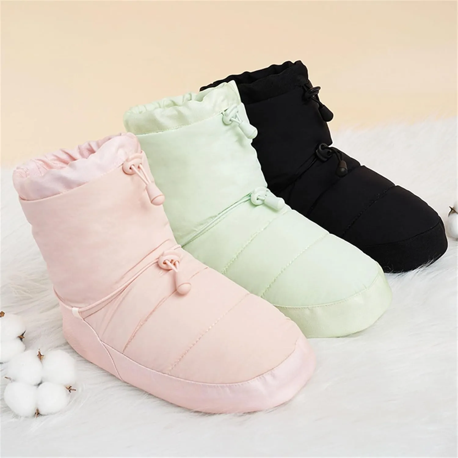 Winter Dance Boot Dance Cotton Shoes Girls Women Ballet Shoes Dance Boot Warms Up Booties Soft Nonslip Warm Boot