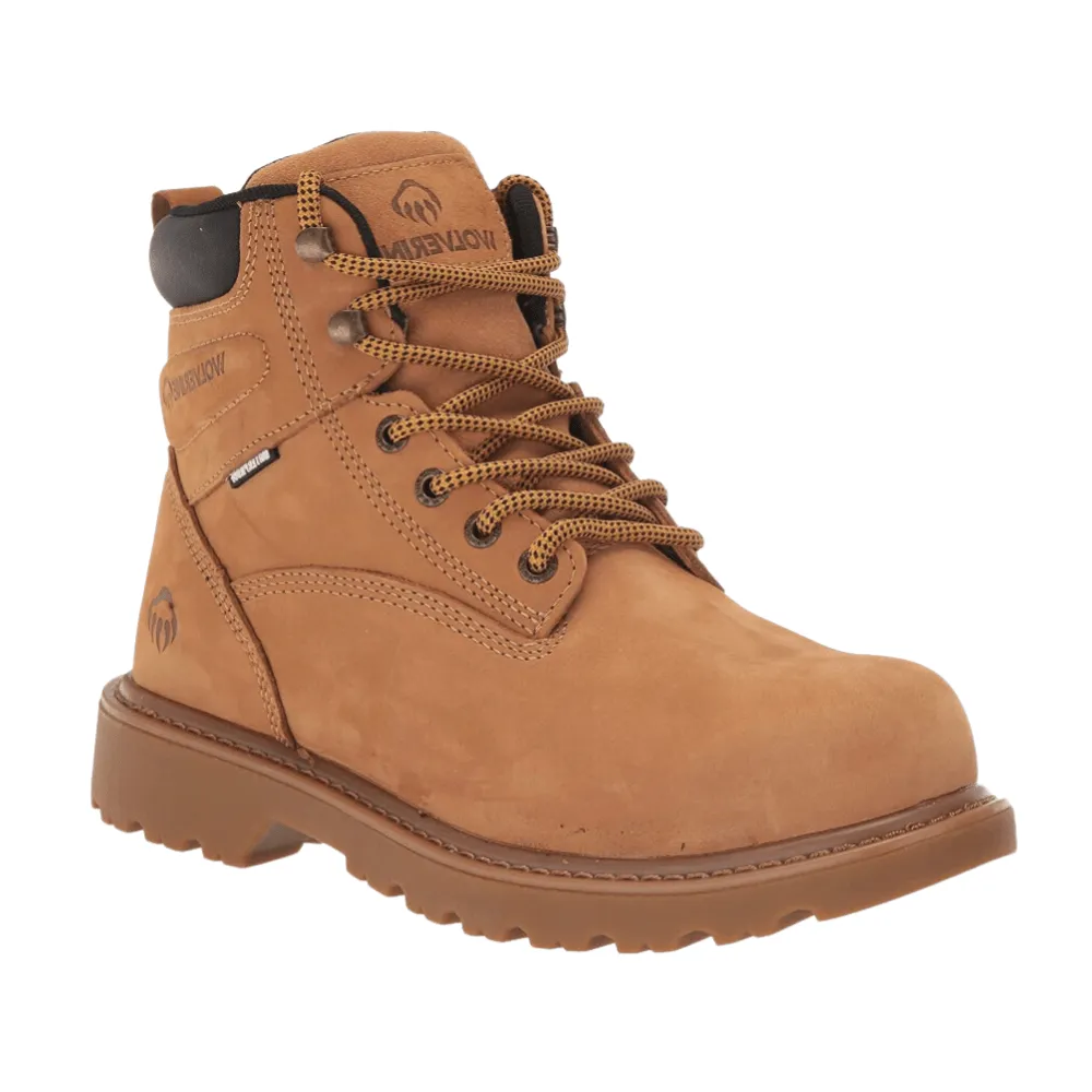 Wolverine Men's Floorhand Waterproof Steel Toe 6" Wheat Boot W221021