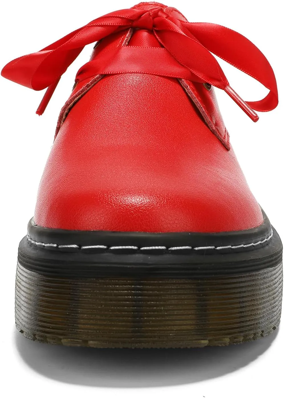 Women Lace-up Platform Chunky Loafers Classic Lug Sole Oxford Shoes Business Work Office Dress Shoes