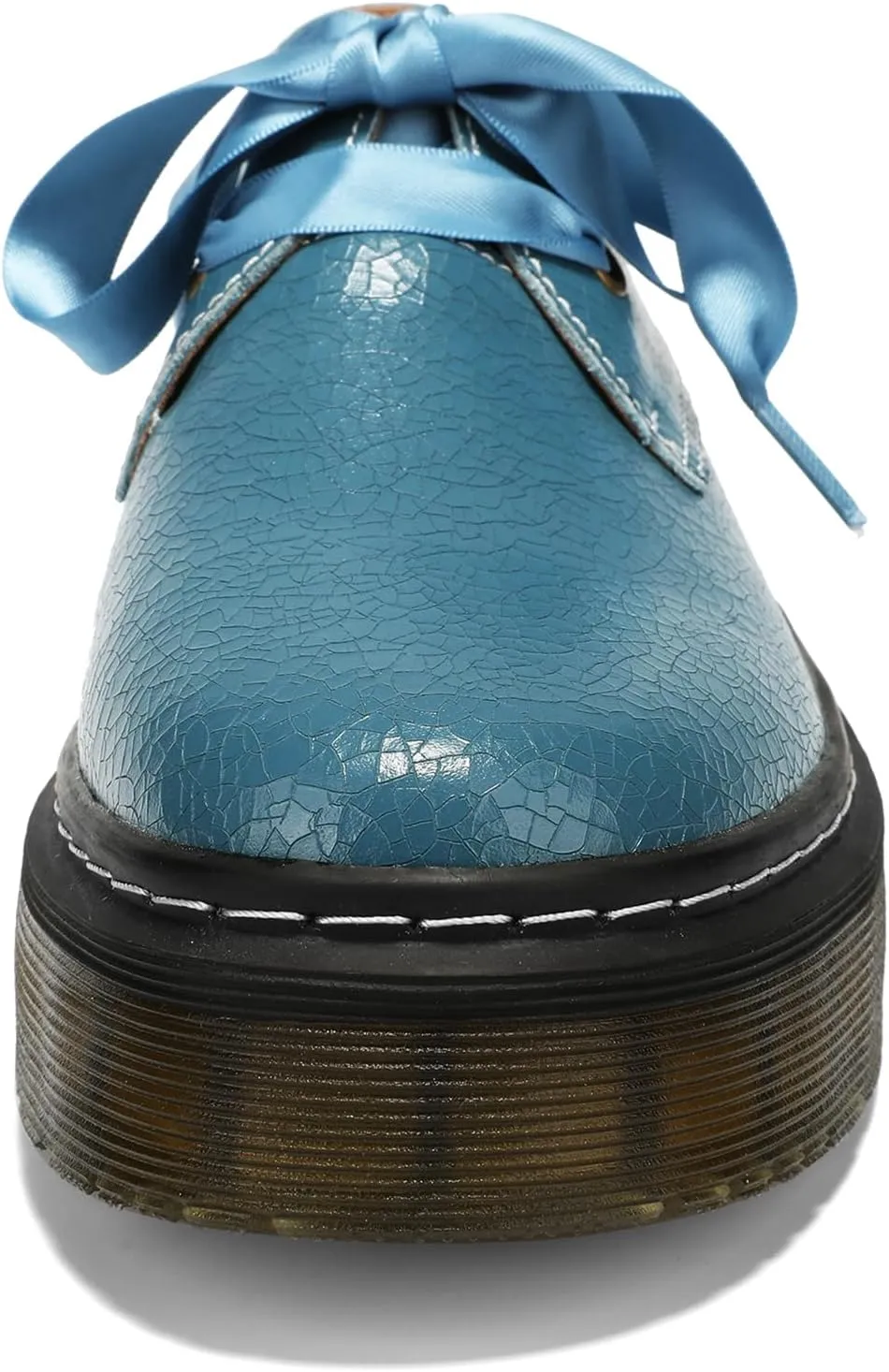 Women Lace-up Platform Chunky Loafers Classic Lug Sole Oxford Shoes Business Work Office Dress Shoes