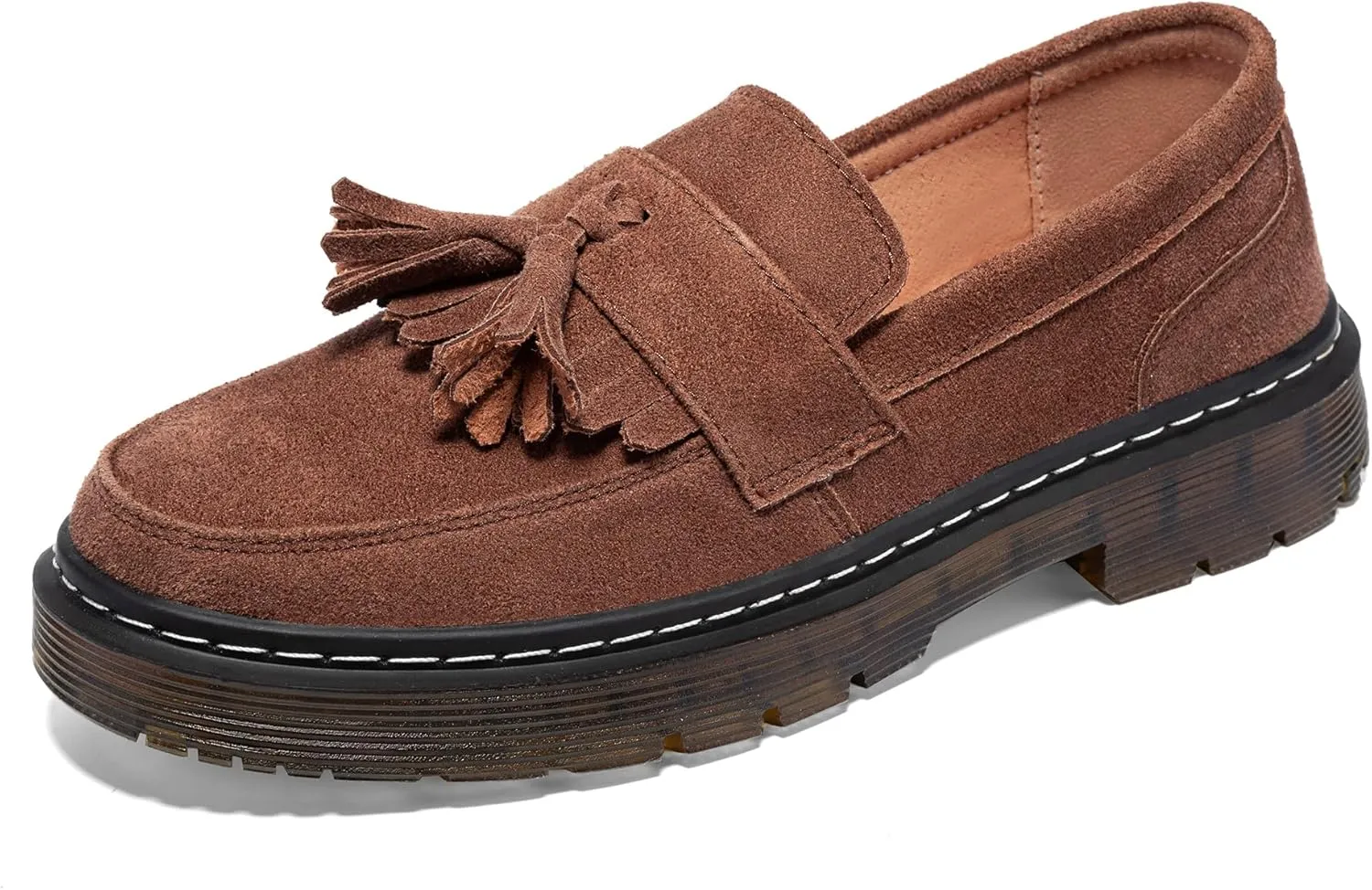 Women's Classic Penny Loafer Platform Chunky Heel Loafer for Women Comfortable Womens Business Casual Shoes