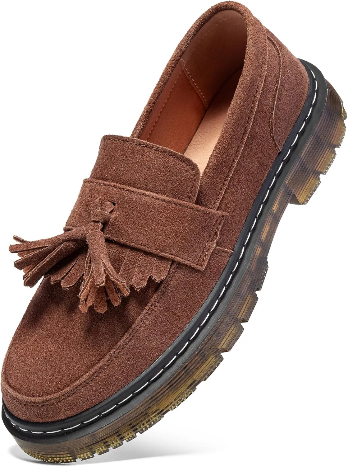 Women's Classic Penny Loafer Platform Chunky Heel Loafer for Women Comfortable Womens Business Casual Shoes