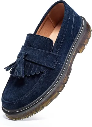 Women's Classic Penny Loafer Platform Chunky Heel Loafer for Women Comfortable Womens Business Casual Shoes