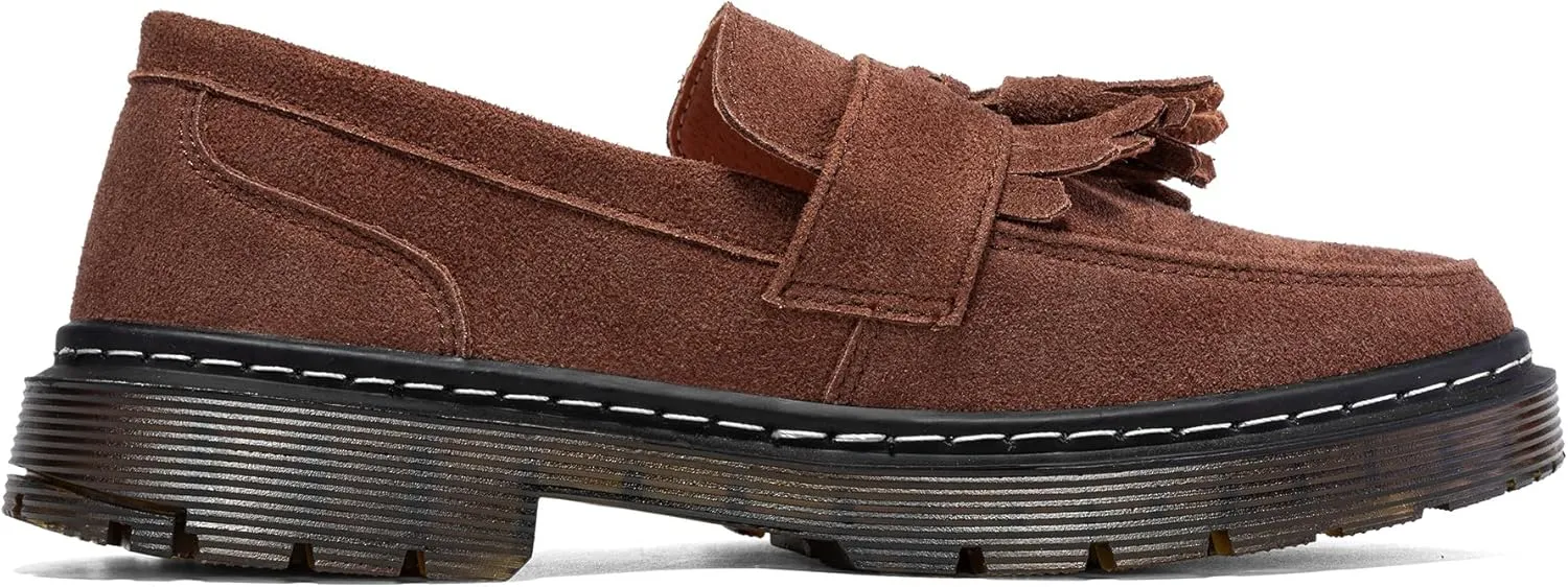 Women's Classic Penny Loafer Platform Chunky Heel Loafer for Women Comfortable Womens Business Casual Shoes