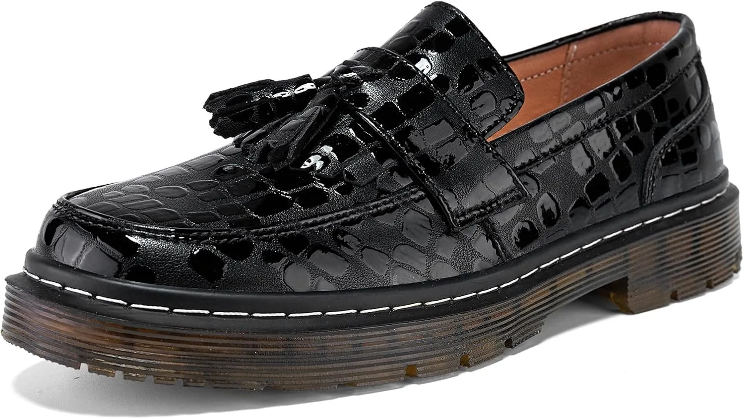 Women's Classic Penny Loafer Platform Chunky Heel Loafer for Women Comfortable Womens Business Casual Shoes