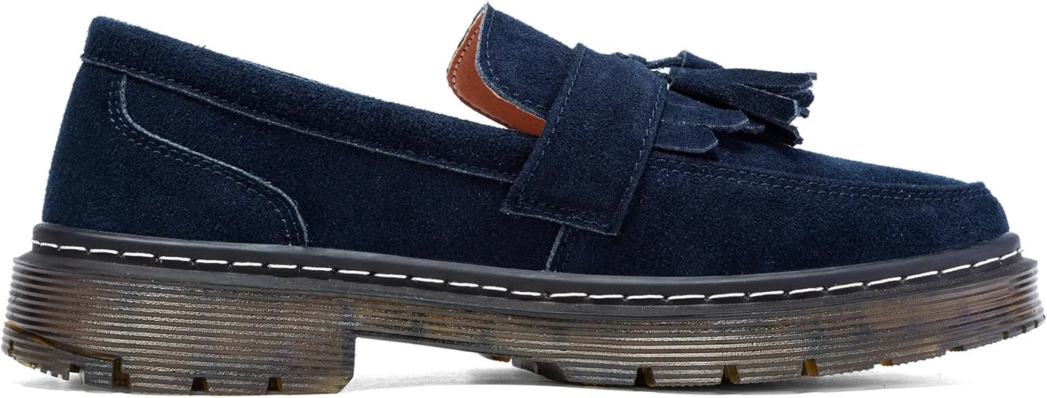 Women's Classic Penny Loafer Platform Chunky Heel Loafer for Women Comfortable Womens Business Casual Shoes