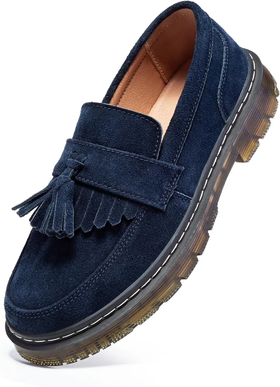 Women's Classic Penny Loafer Platform Chunky Heel Loafer for Women Comfortable Womens Business Casual Shoes