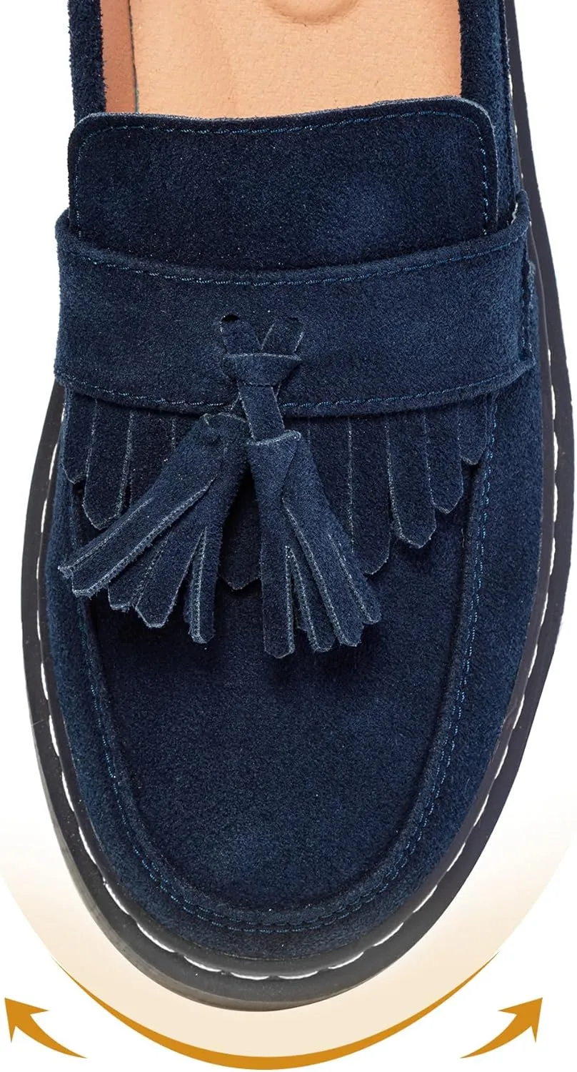Women's Classic Penny Loafer Platform Chunky Heel Loafer for Women Comfortable Womens Business Casual Shoes