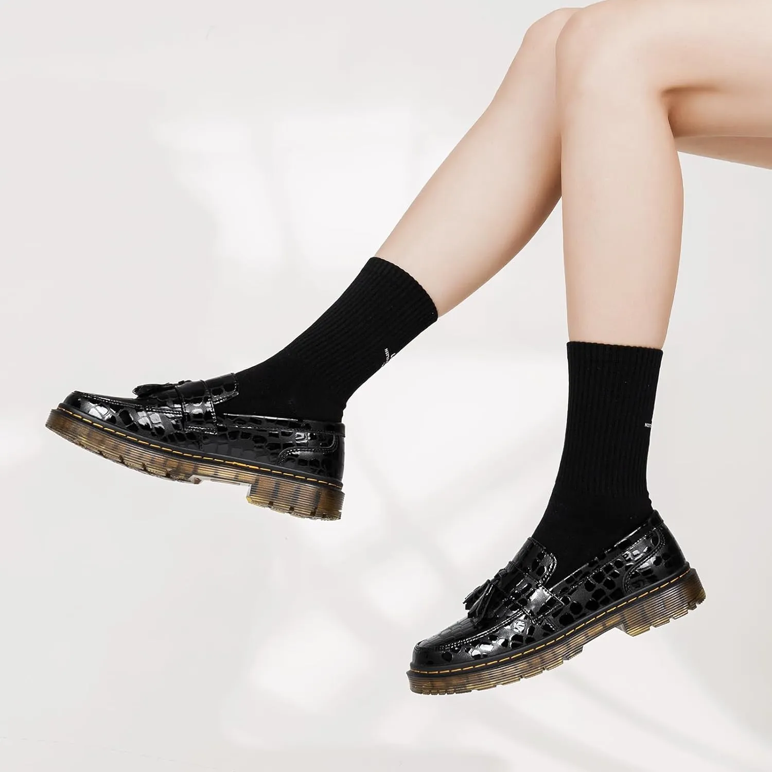 Women's Classic Penny Loafer Platform Chunky Heel Loafer for Women Comfortable Womens Business Casual Shoes