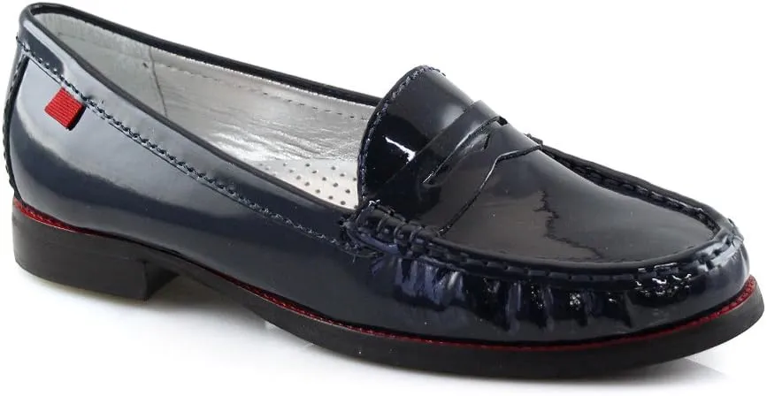 Womens Genuine Leather Comfort Slip on Penny Loafers