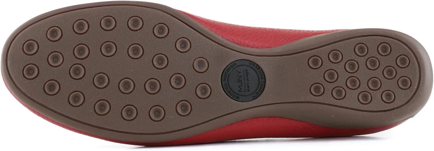 Women's Genuine Leather Slip on Buckle Loafer