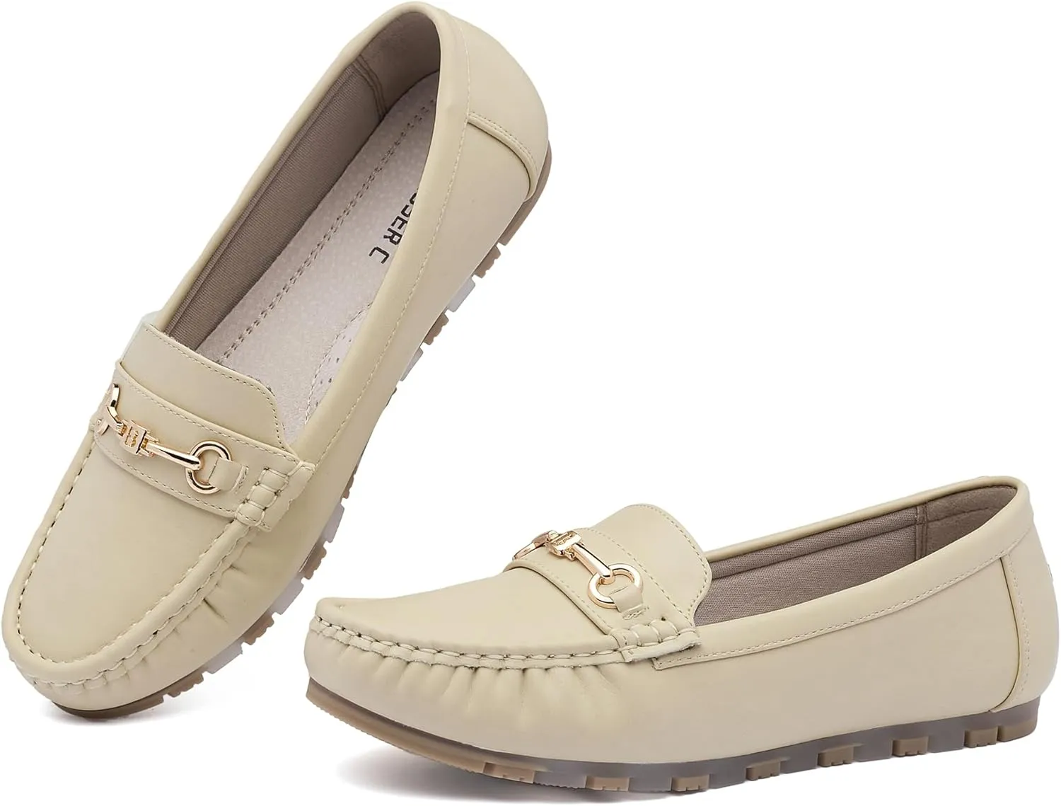 Women's Loafers Casual Slip on Flat Shoes Womens Penny Loafers Moccasions Comfort Dressy Work Shoes