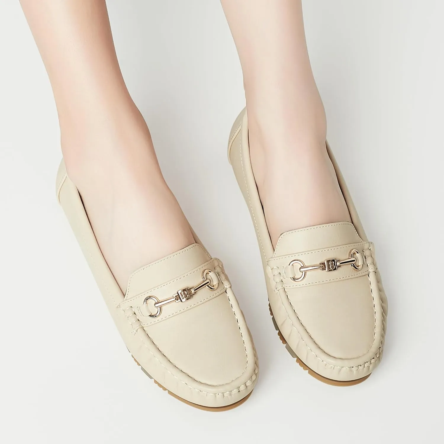 Women's Loafers Casual Slip on Flat Shoes Womens Penny Loafers Moccasions Comfort Dressy Work Shoes