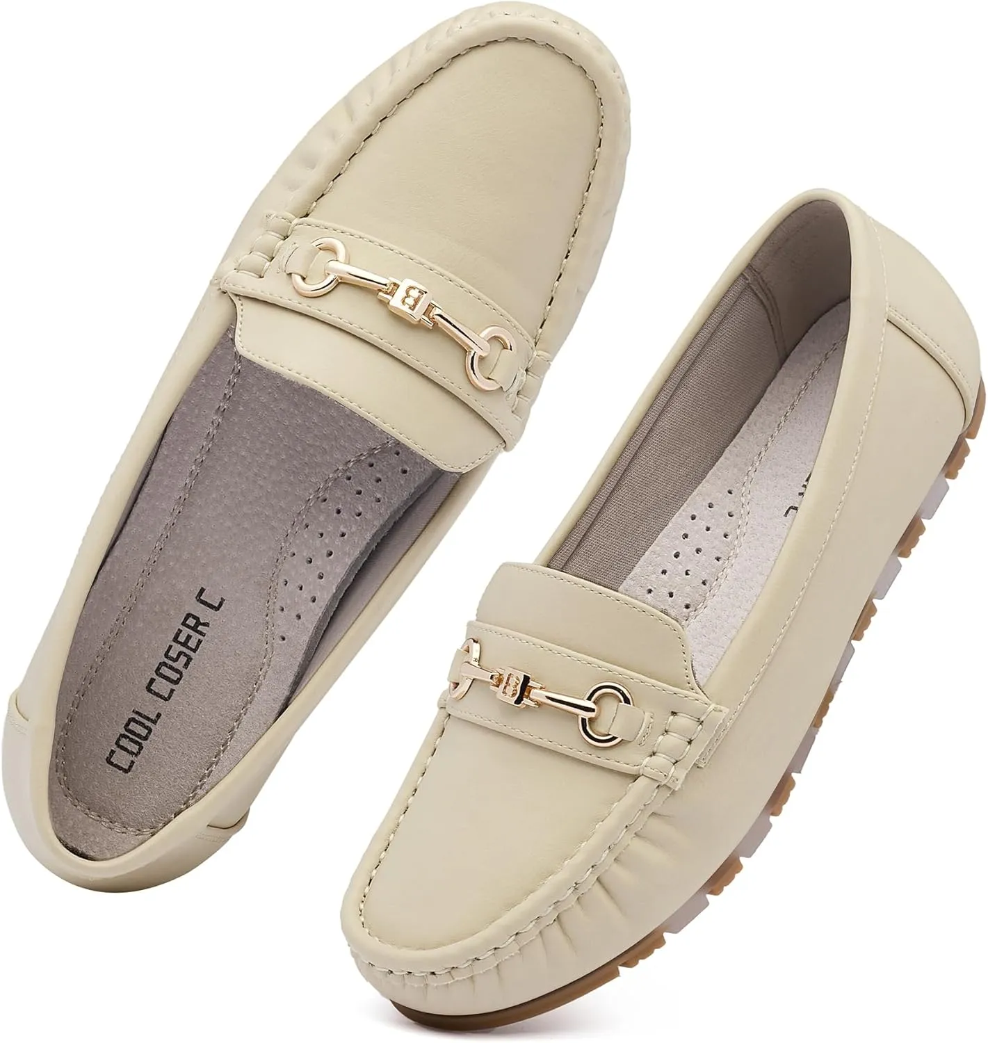 Women's Loafers Casual Slip on Flat Shoes Womens Penny Loafers Moccasions Comfort Dressy Work Shoes