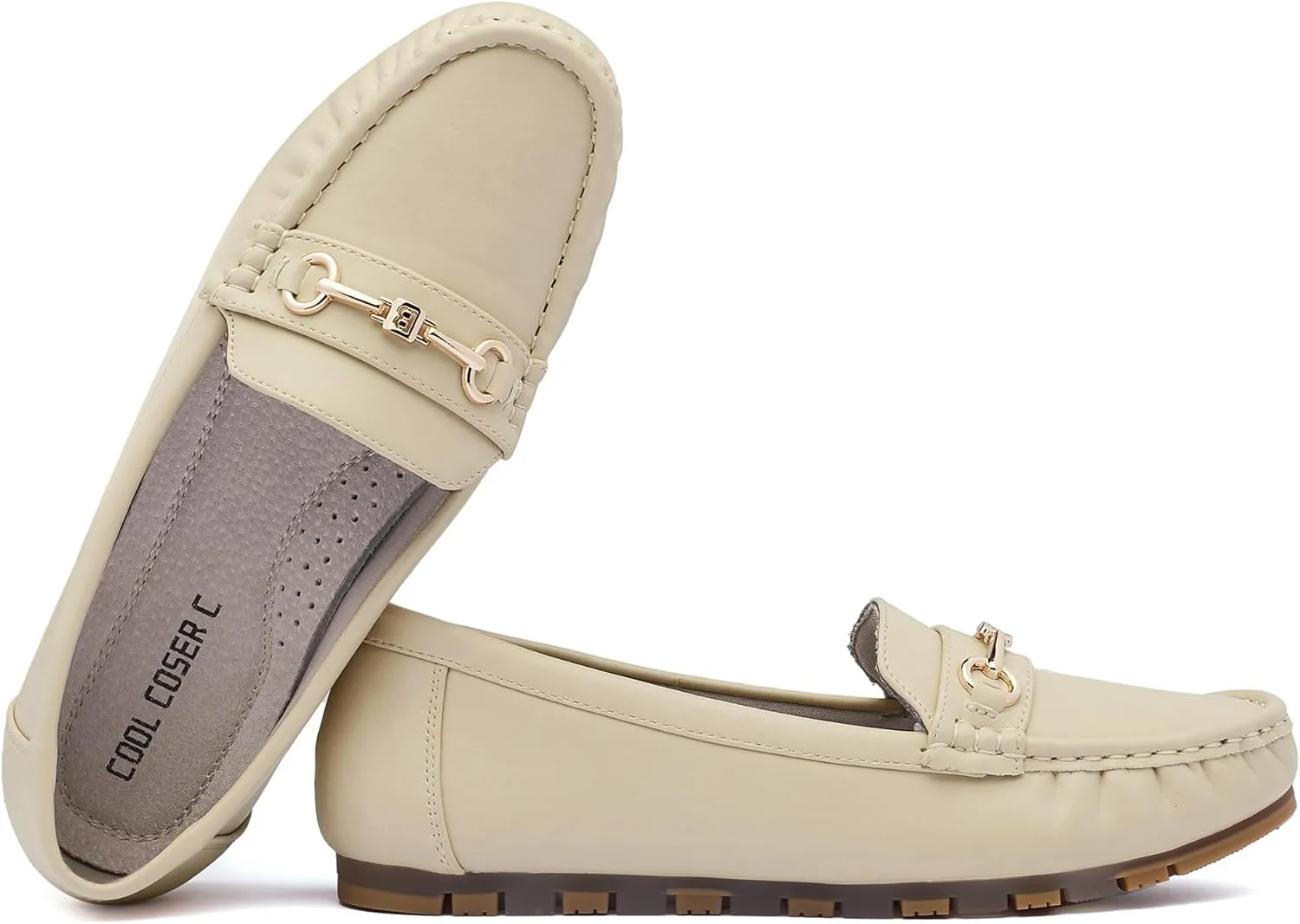 Women's Loafers Casual Slip on Flat Shoes Womens Penny Loafers Moccasions Comfort Dressy Work Shoes