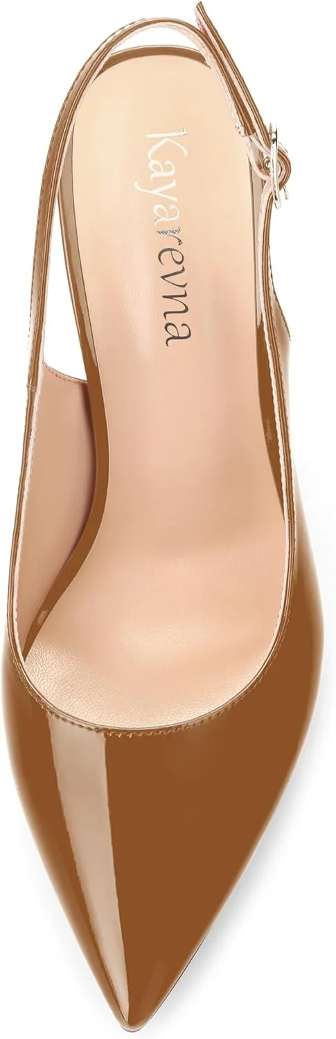 Women's Pointed Toe Slingback Heels, High Heel Shoes for Women