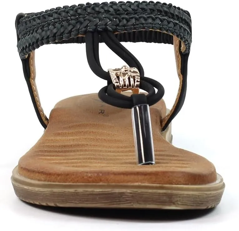 Women's Poppy Black Sandals