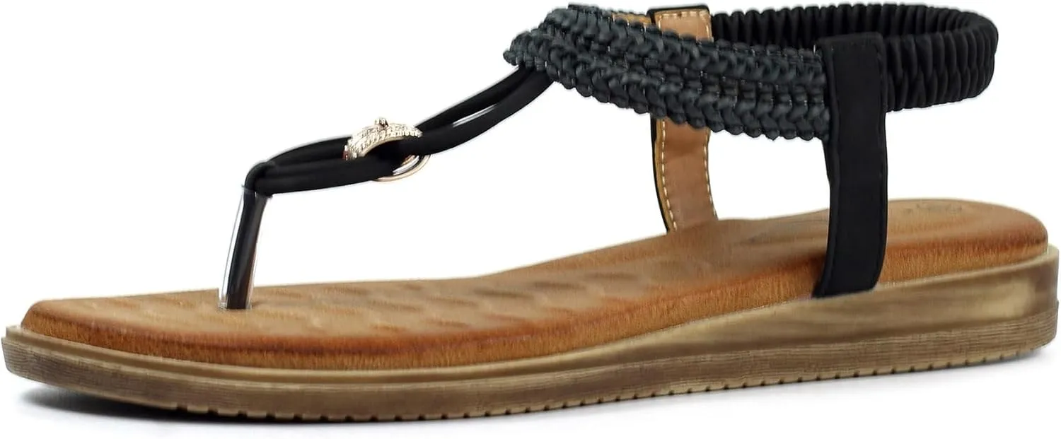 Women's Poppy Black Sandals