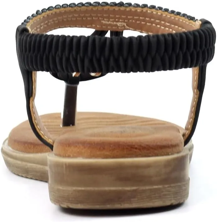 Women's Poppy Black Sandals