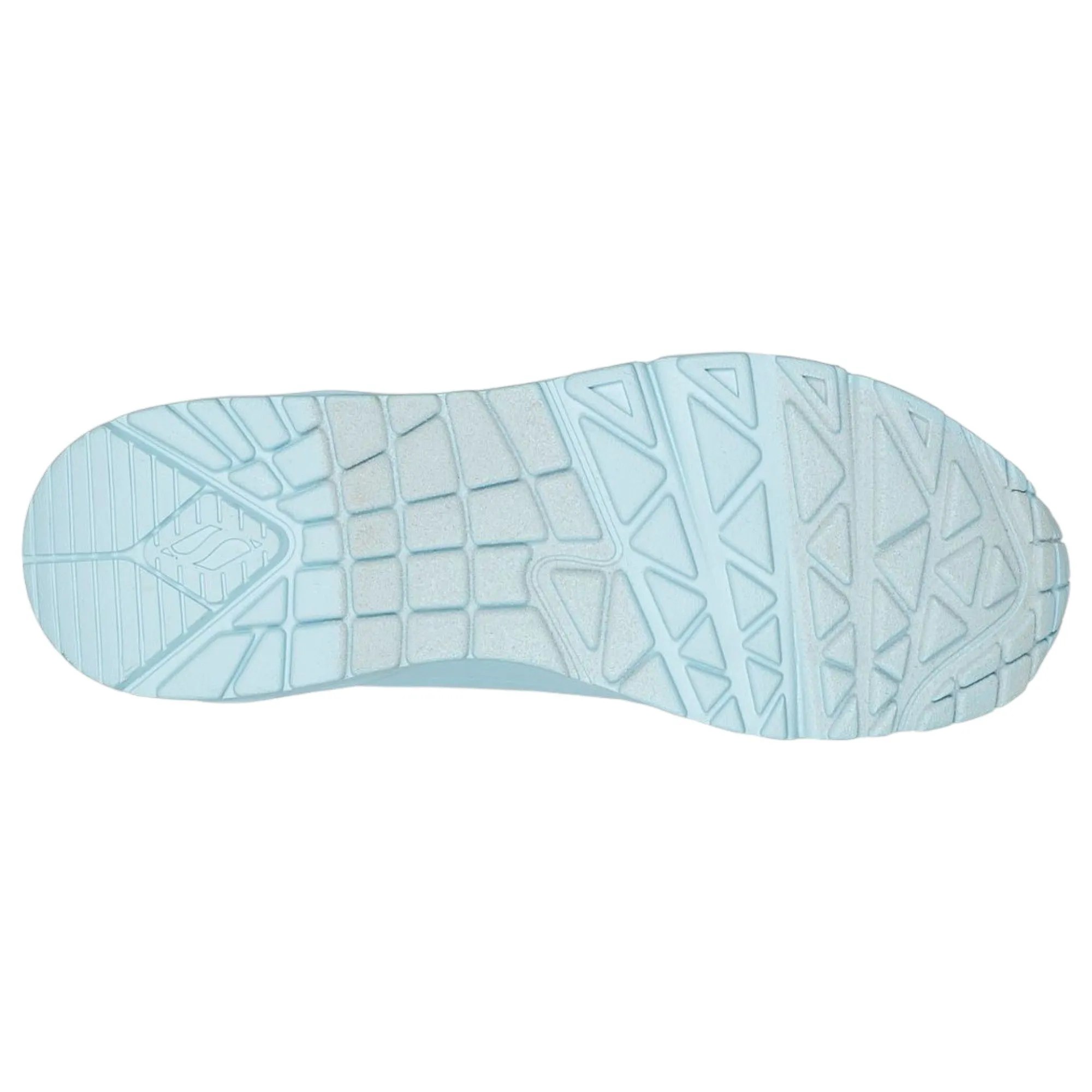 Womens Skechers Uno - Stand On Air Shoes Light Blue