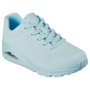 Womens Skechers Uno - Stand On Air Shoes Light Blue