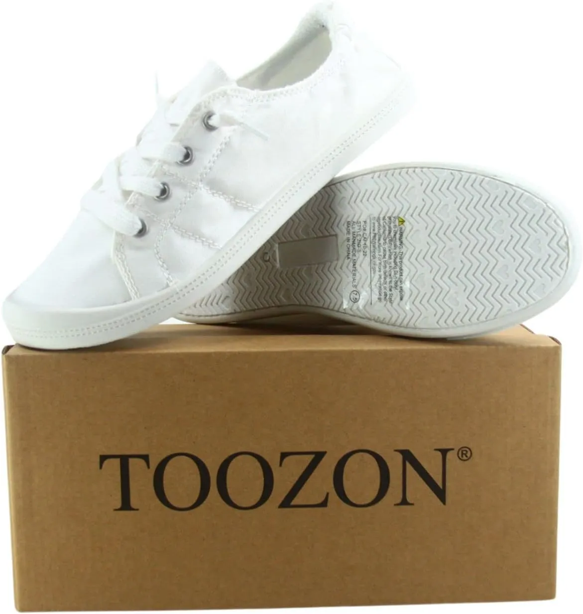 Women’s Slip-On Low Top Casual Flat Heel Comfort Classic Walking Sneaker Shoes