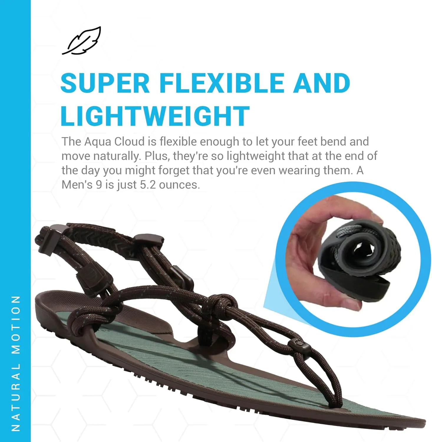 Xero Shoes Men's Aqua Cloud Barefoot Water Sandal