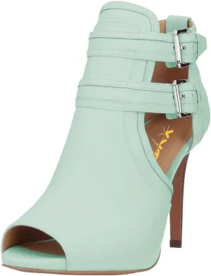 XYD Women Peep Toe Sandal Ankle Booties Dual Buckled Straps Stiletto Heels Stylish Cutout Event Party Pumps Shoes