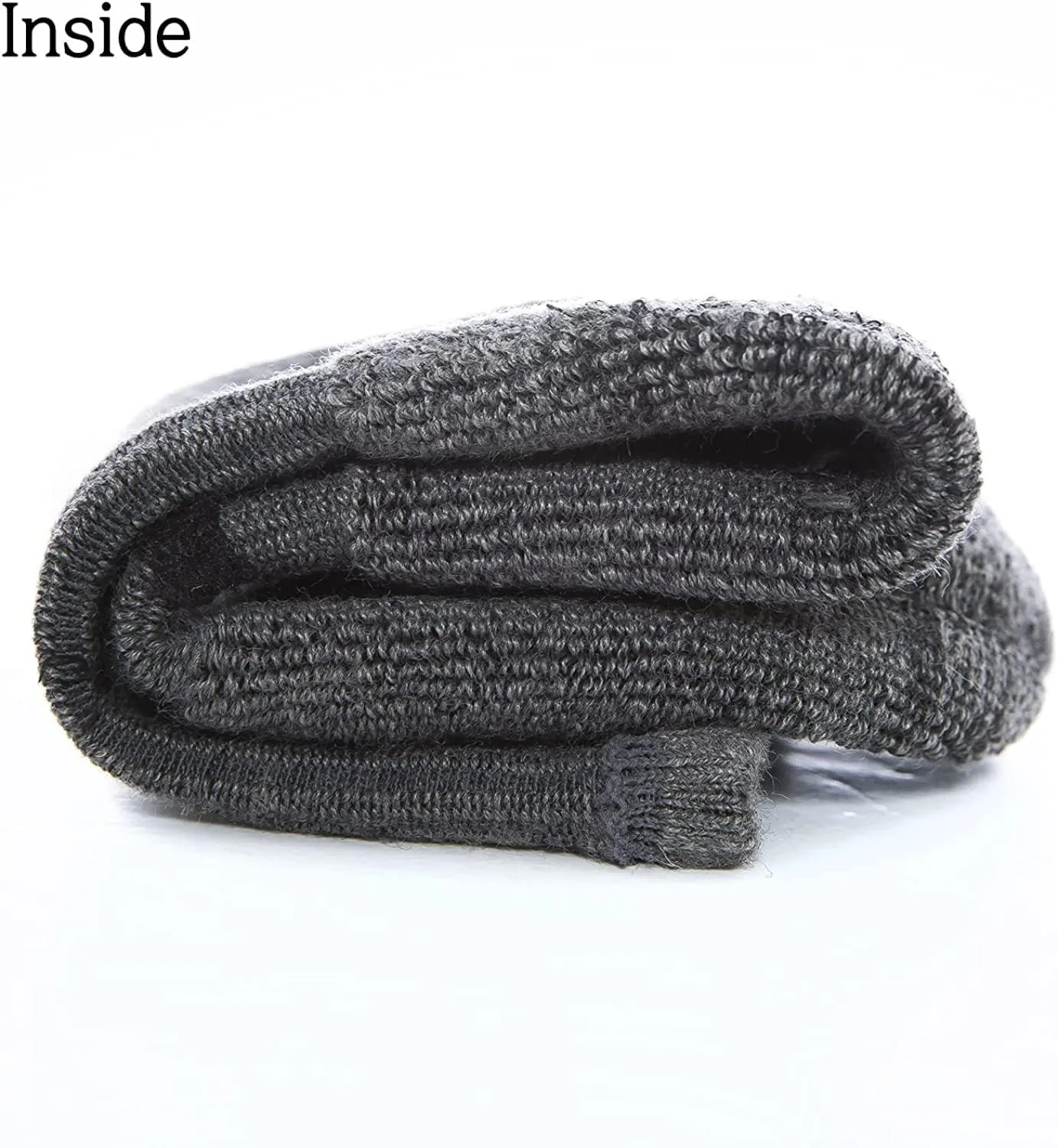 YEJIMONG Wool Hiking Working Socks for Men 3 Pairs, Thick Cushioned Warm Thermal Outdoor Boot Crew Socks