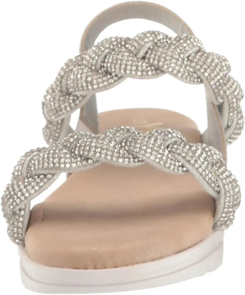 Yosi Samra Miss Bradie Glam Sandal in Silver - Kids